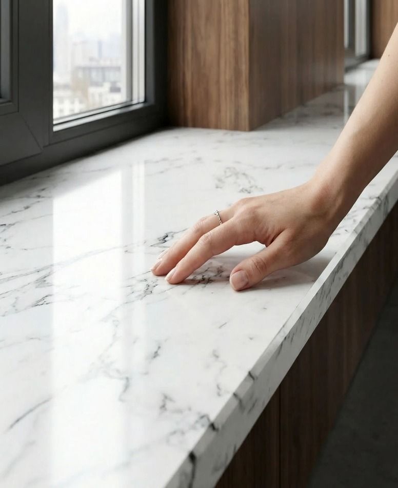 Підвіконня з агломармуру у Львові